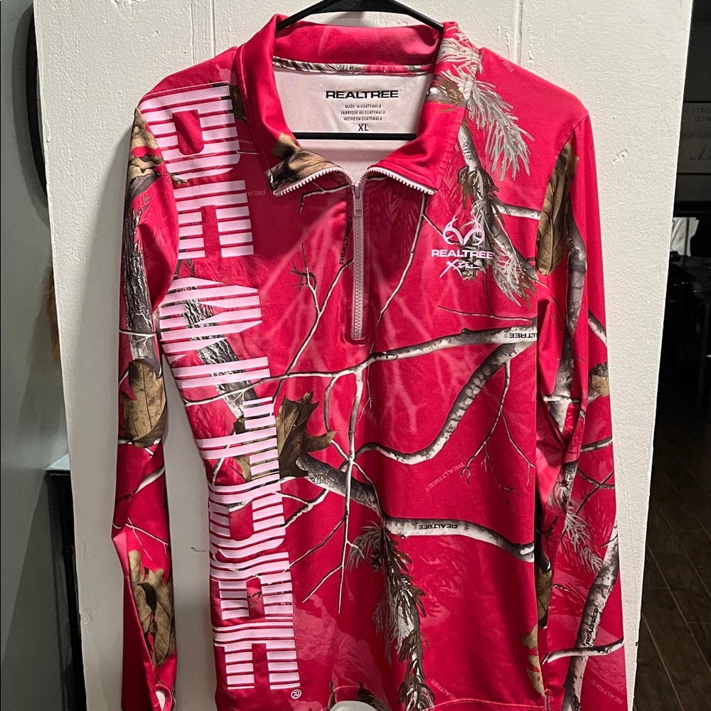 Realtree Hot Pink Camo Zip-Up Shirt
